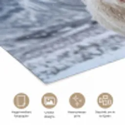 Schotse Hooglander - Sneeuw - Bergen - Winter poster papier klein -closeup_NL