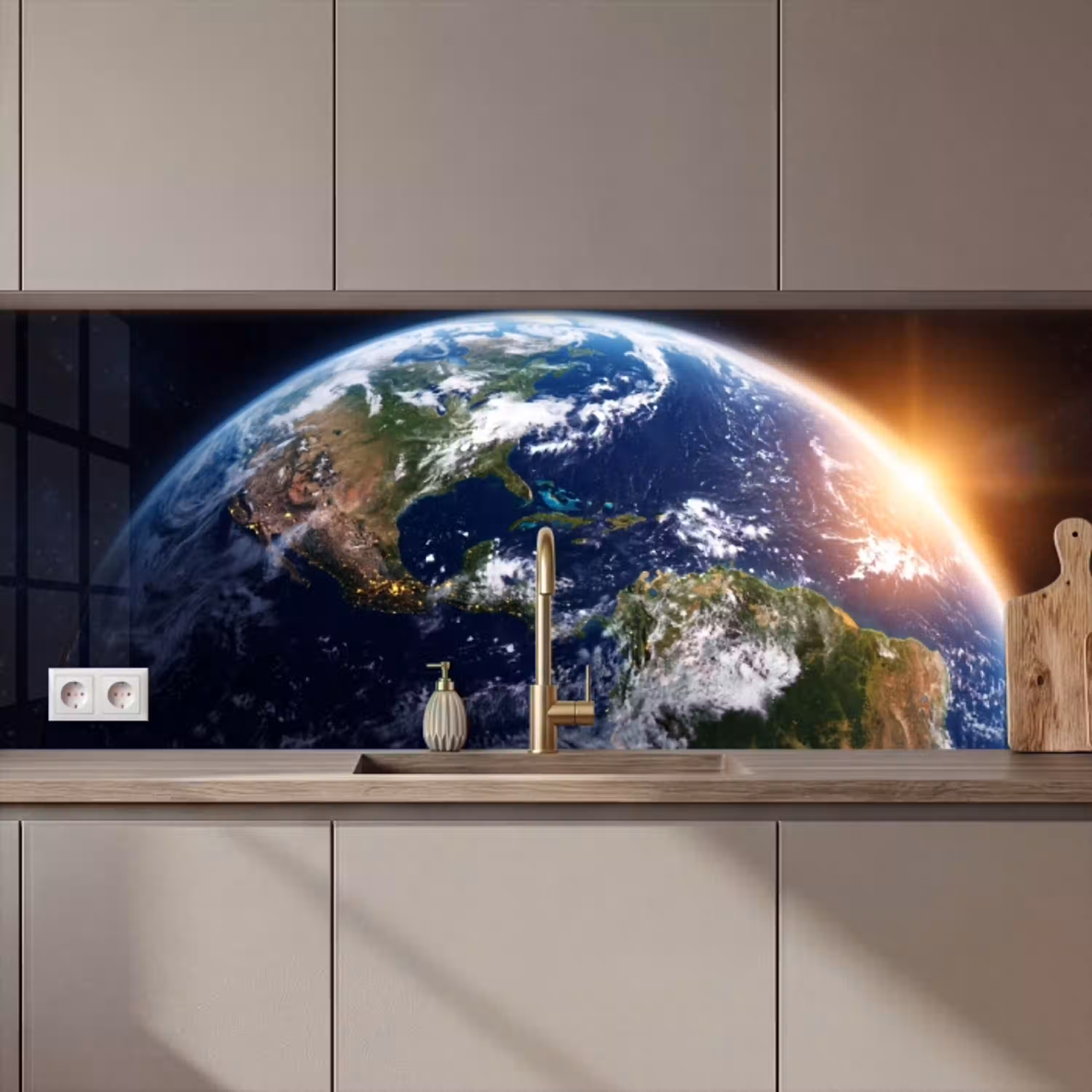 Planeet - Ruimte - Kosmos keuken achterwand 2 middel zz_3dshopping