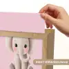 Olifant - Baby - Roze - Cartoon Light Box met kabel (Kinderlampje) klein -USP_websiteprintNL