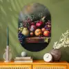Rustiek - Stilleven - Fruit Wandcirkel Ovaal Glas middel -sfeer2