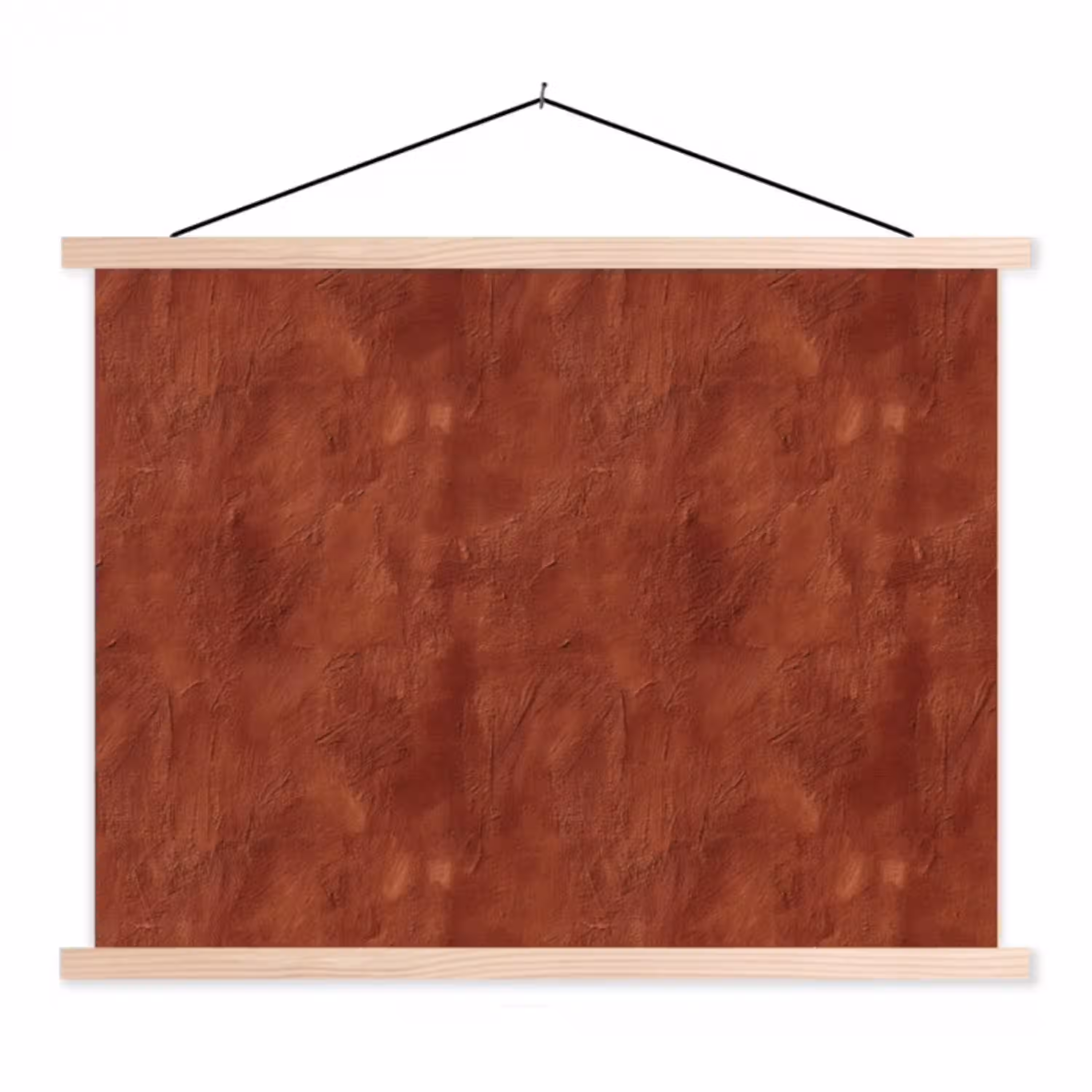 Stucwerk - Textuur  - Terracotta textielposter latten blank klein 122 -3d
