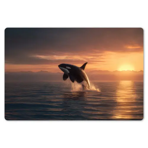 Orka - Zee - Zonsondergang Placemat vinyl groot -zzsfeer1_Kitchenyeah-website
