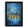 Skyline Toronto - Water - Stadslichten - Toren fotolijst zwart zonder passe partout klein -3d