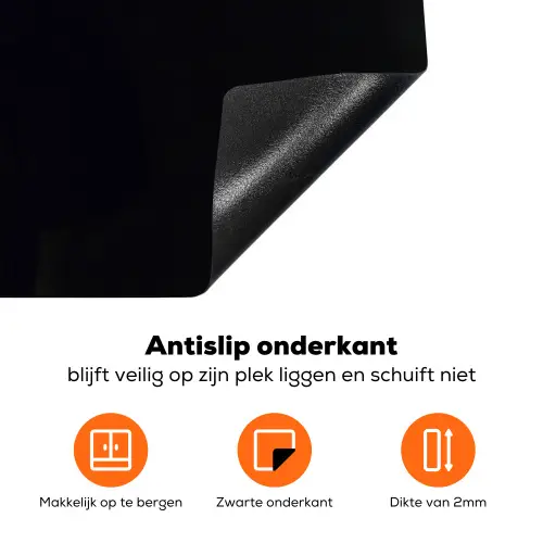 Het huwelijksportret van Marten Soolmans - Rembrandt van Rijn Inductie beschermer vinyl 3mm middel -zzzzzzz-td-onderkant