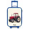 Tractor - Getekend - Rood Kinderkoffer - Blauw klein -zz3dotto