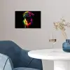 Puck - Hond - Verf - Kleuren poster papier klein -sfeer3