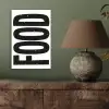Food - Zwart - Wit - Decoratie aluminium wit klein -sfeer2