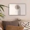 Minimalistisch - Cirkel - Lichtgrijs canvas 2cm klein -sfeer1