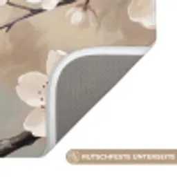 Bloesem - Takken - Schilderij - Beige - Serene Badmat klein -USP_AntislipDE