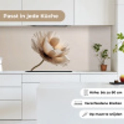 Bloem - Beige - Crème keuken achterwand 2 middel -sfeer4_DE
