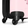 Roze rollerflamingo NBS - Handbagage koffer - Kinderen Unisex middel -wiel