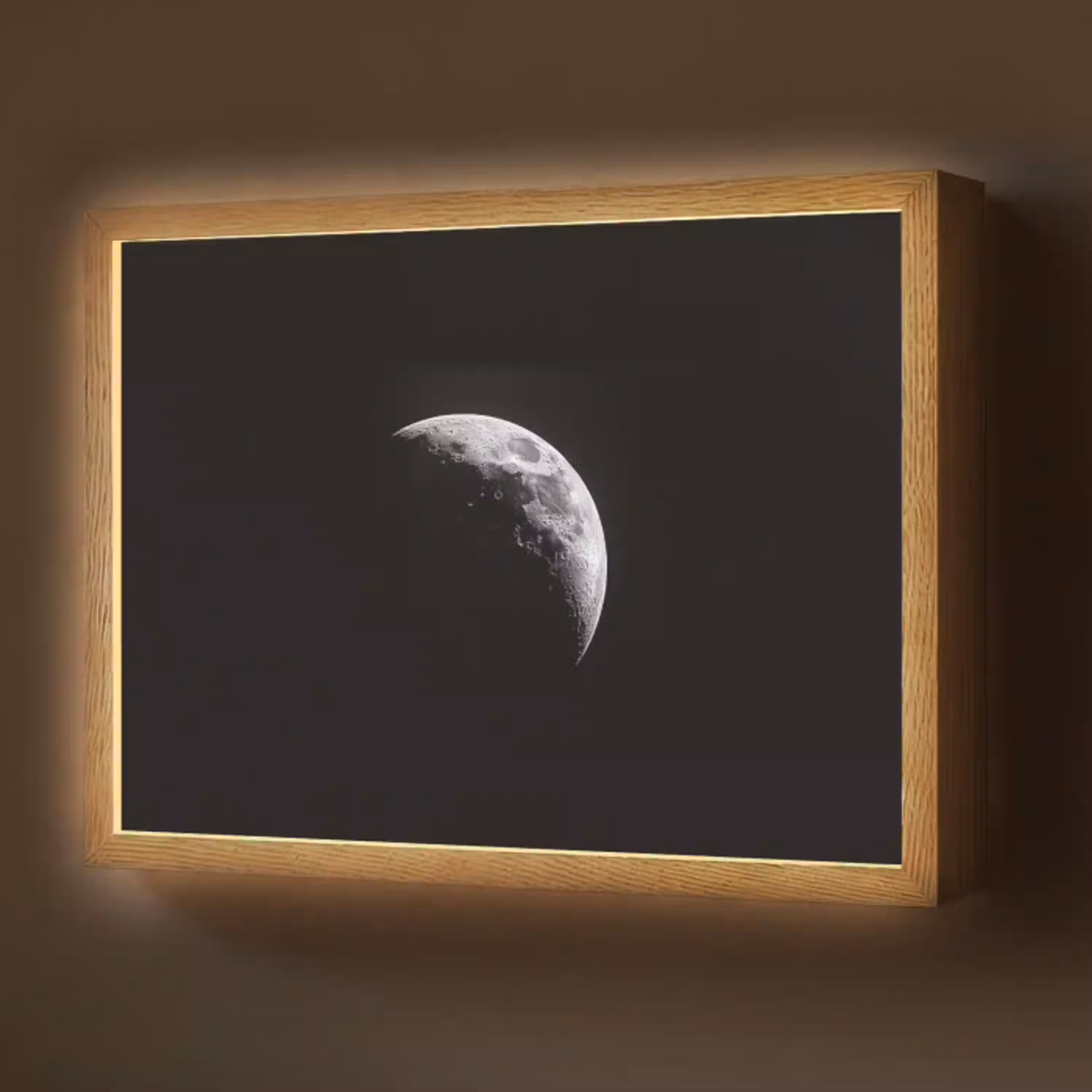 Maan - Hemel - Zwart - Schaduw Light Box met batterij (Wandlamp) middel -z3d_website