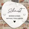 Wit marmer - Sierlijk Naambord Organisch middel -sfeer10
