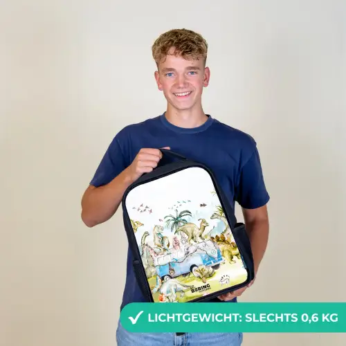 Busje met dino's Rugzak - Zwart middel -sfeer7_NL