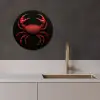 Krab - Rood - Vissen - Schaaldieren KitchenYeah - Keuken - Wandcirkel Forex klein -sfeer1