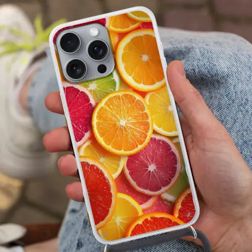Fruit - Kleurrijk - Close up Hoesje iPhone 16 Pro Max met koord klein -sfeer3