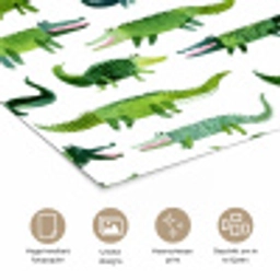 krokodillen - Speels - Groen poster papier klein 62 -closeup_NL