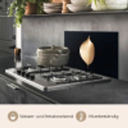 Bladeren - Goud - Zwart - Planten - Luxe keuken achterwand spatscherm klein -usp_DE