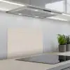 Bloemen - Bladeren - Licht - Taupe keuken achterwand spatscherm klein 900 -3d_schuin