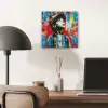 Graffiti - Vintage - Jongen - Street art - Neon - Banksy aluminium wit klein -sfeer5