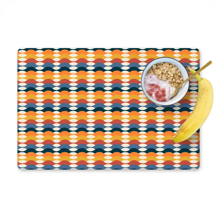 Retro - Disco - Golven Placemat vinyl groot 368 -zzzproduct_Kitchenyeah-website