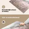 Graspluimen - Wind - Beige - Mistig Inductie beschemer met haakjes middel -ky-schoon-nl
