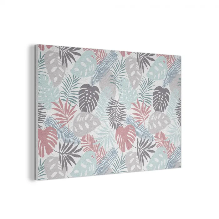 Bladeren - Jungle - Pastel - Tropisch PET vilt middel -3d