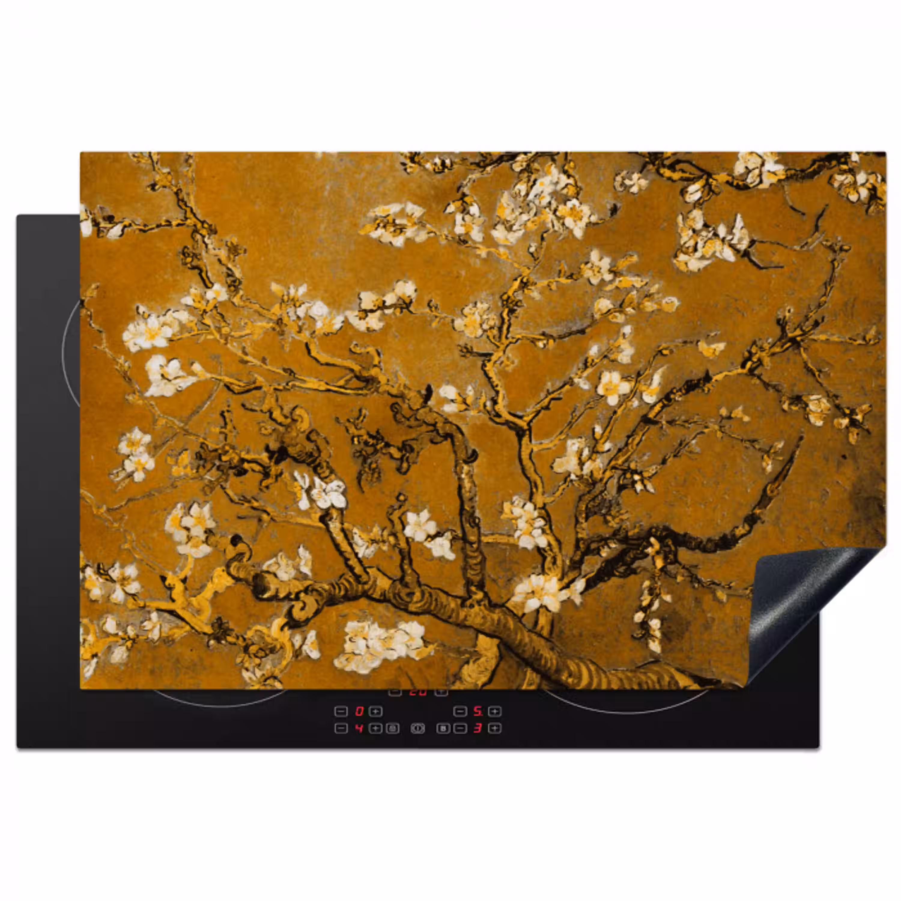 Amandelbloesem - Kunst - Van Gogh - Goud Inductie beschermer vinyl 3mm klein -3d