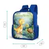 Dino - Schildpad - Jungle Kinderrugzak - Blauw middel -productfoto_formaten