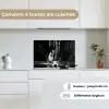 Hardloopschoenen - Rennen - Druppels - Zwart keuken achterwand spatscherm klein -sfeer4_FR