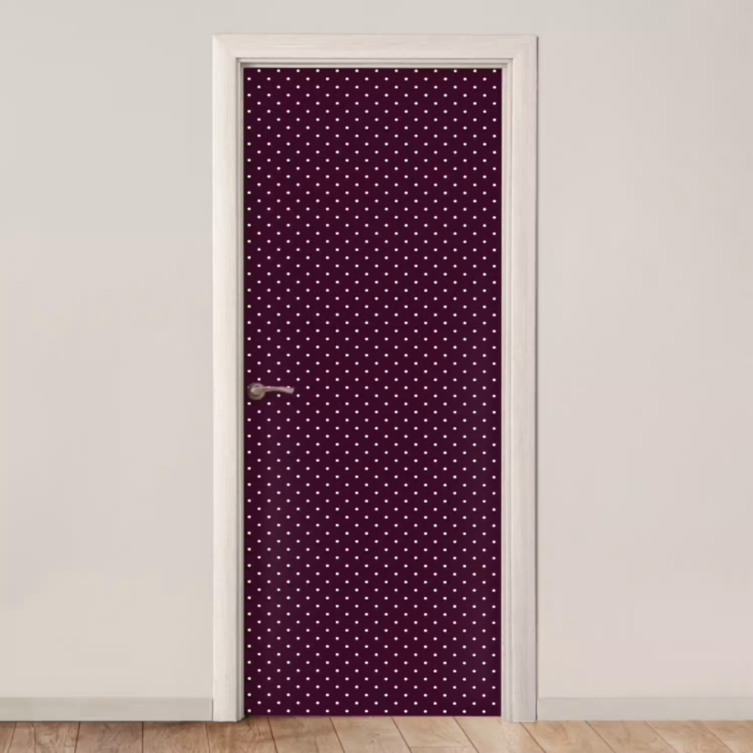 Stippen - Modern - Paars deurposter klein 289 -3d_beige