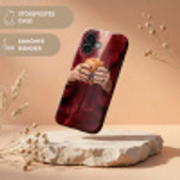 Broodje - Bontjas - Goud Toughcase MagSafe Apple iPhone 17 klein -USP_RandenV_DE
