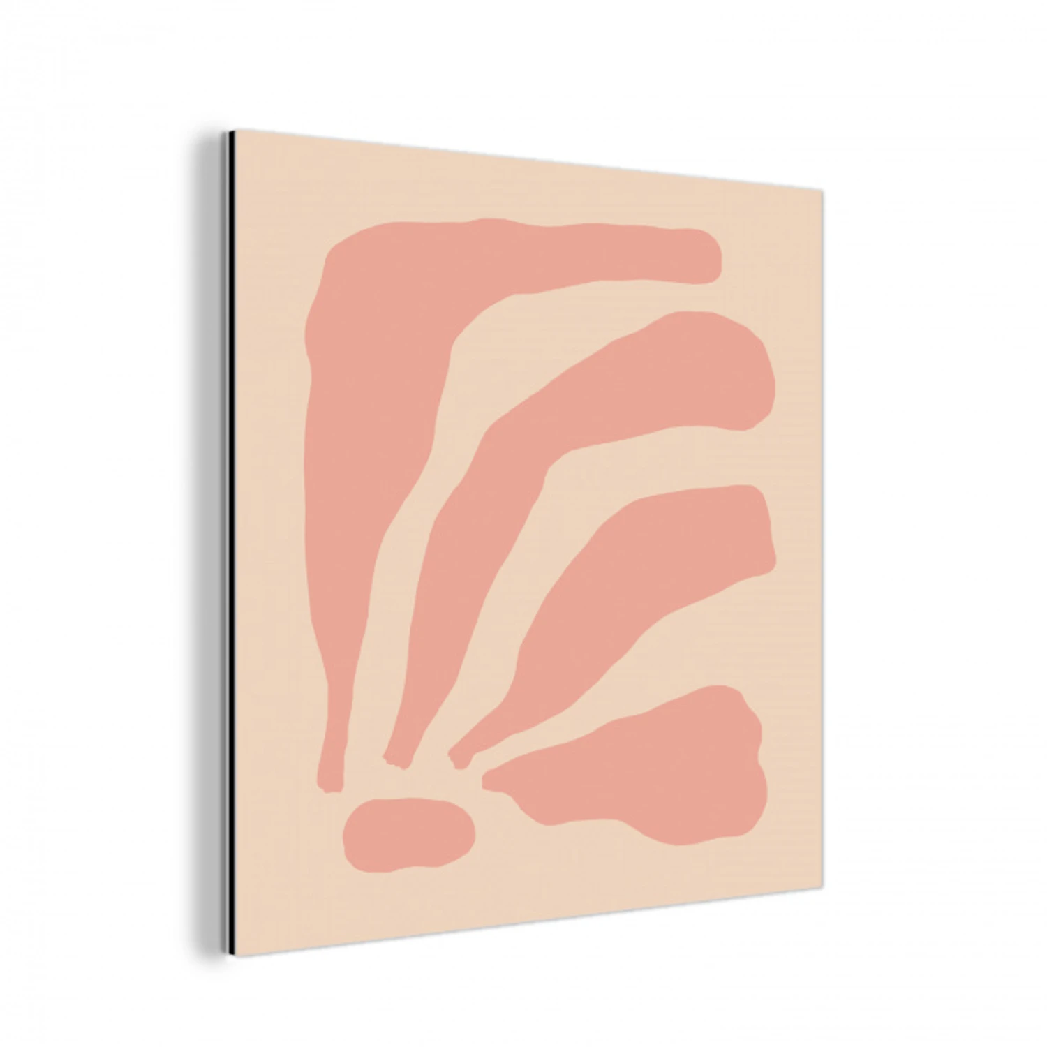 Bohemian - Roze - Pastel - Abstract aluminium wit klein -3d