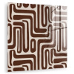Abstract - Patroon - Bruin plexiglas 5mm klein 11 -zzzproduct_nieuw