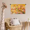 Bloemen - Veld - Geel Wandkleed katoen klein -wsfeer5_kind