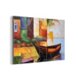 Abstract - Kunst - Boot - Kleuren aluminium wit klein -3d
