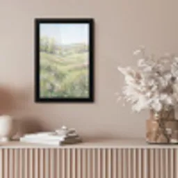 Bloemen veld - Bloemen - Groen fotolijst zwart zonder passe partout klein -sfeer5