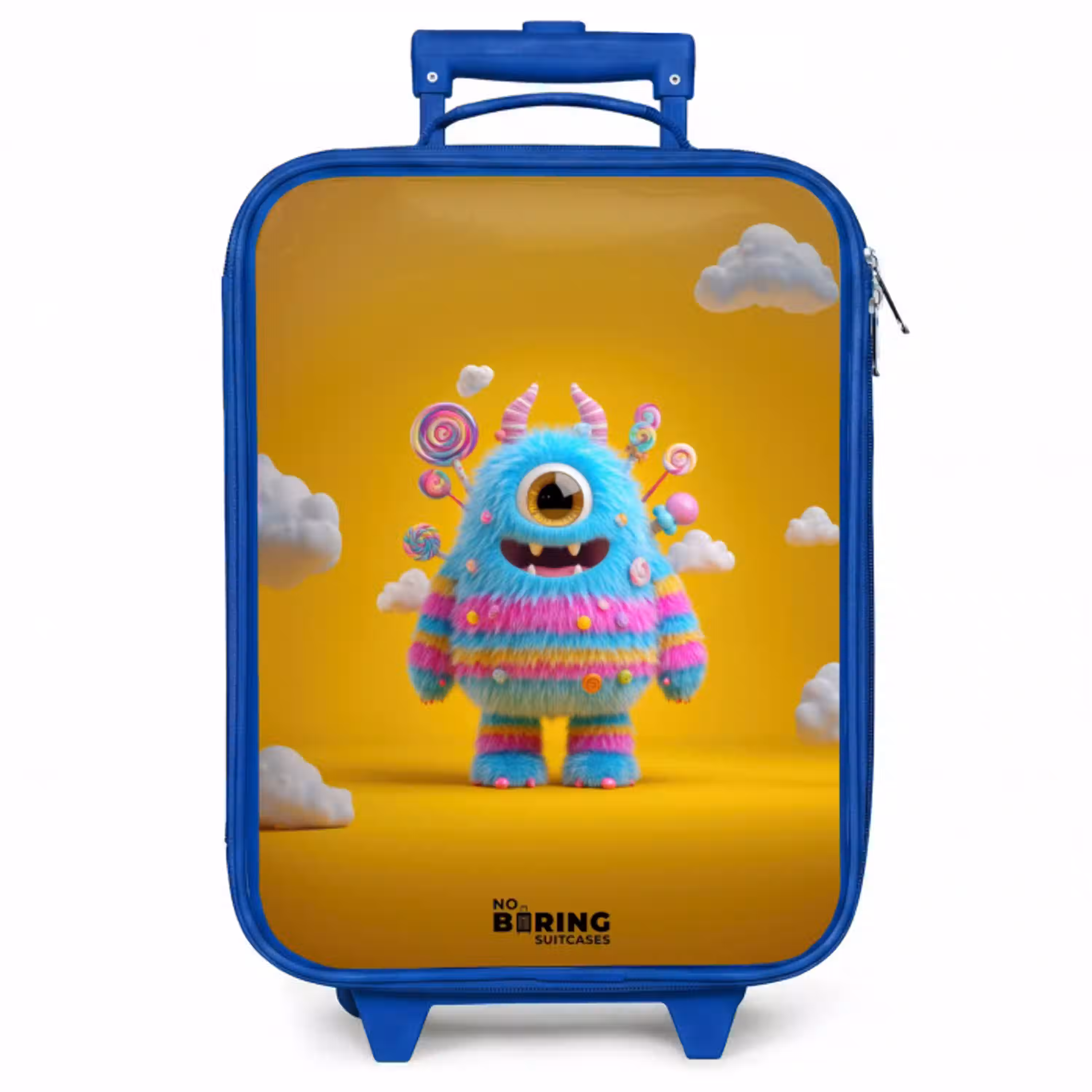 Snoep - Monster - Regenboog Kinderkoffer - Blauw klein -zzz_website3d