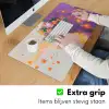 Abstract - Vrouw - Bloemenkroon - Goud Muismat XXL klein -sfeer3