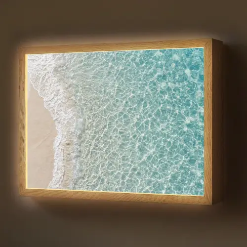 Kust - Zand - Blauw Light Box met batterij (Wandlamp) middel -z3d_website