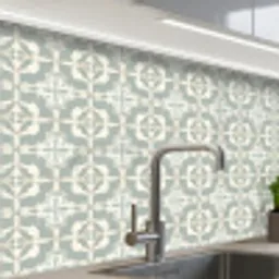 Klassiek - Pastel - Bloemaccent keuken achterwand 2 middel 865 -zzzz3d_schuin