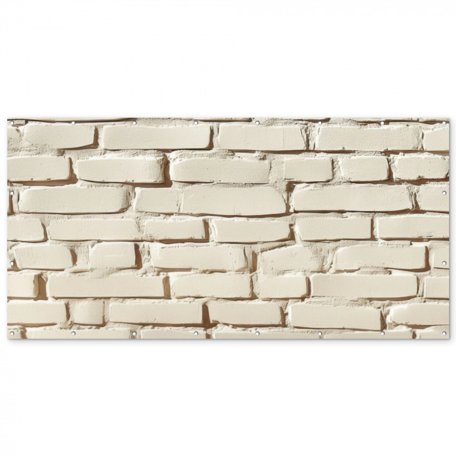 Bakstenen - Muur - Licht - Wit Balkonbeschermer Duitsland klein -zz_3d