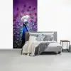 Pauw - Koksmuts - Cool - Paars fotobehang vinyl groot -slaapkamer