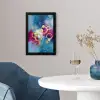Cirkels - Goud - Abstract fotolijst zwart zonder passe partout klein -sfeer4