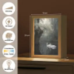 Zwanen - Rivier - Bos Light Box met kabel (Kinderlampje) klein -USP_websiteoverzichtDE