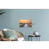 Zonsonderang - Zee - Pad - Gras - Duin - Vogels Muursticker klein -plant