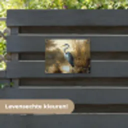 Reiger - Water - Planten tuinposter los doek klein -sfeer3