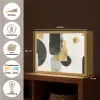 Goud - Rechthoeken - Cirkels - Abstract Light Box met batterij (Wandlamp) middel -USP_websiteoverzichtNL