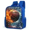 Bruisende basketbal Kinderrugzak - Blauw middel -schuin
