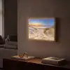 Duin - Zonsondergang - Horizon - Strand - Gras Light Box met batterij (Wandlamp) middel -sfeer1
